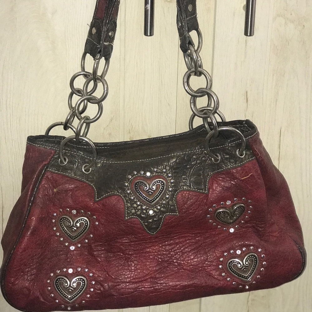 Red handbag